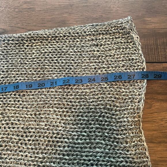 Eileen Fisher Open Knit 100% Linen Sweater Mock Neck Sleeveless Tunic Top 3X - Picture 9 of 10